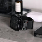 ステンレス メッシュ バンド アップルウォッチ Apple Watch 用  マグネットタイプ サイズ調整自由 メンズ 男性 人気 ウォッチバンド(42mm・41mm・40mm/ 49mm・46mm・45mm・44mm) りんご堂 ブラック 黒