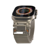 ステンレス メッシュ バンド アップルウォッチ Apple Watch 用  マグネットタイプ サイズ調整自由 メンズ 男性 人気 ウォッチバンド(42mm・41mm・40mm/ 49mm・46mm・45mm・44mm) りんご堂 シルバー グレー 銀色 スペースグレー
