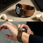 アップルウォッチ バンド ベルト レザー ホーウィン レザー ビンテージ エイジング 革 本革  apple watch series 10 9 8 ultra 7 SE 6 5 4 3 42 41 40 38mm 49 46 45 44 42 mm 革 黒 茶 ブランド スーツ  プレゼント ギフト 父の日 誕生日 ペア  30代 40代 50代 60代 りんご堂 OBLAVVA オブラバ