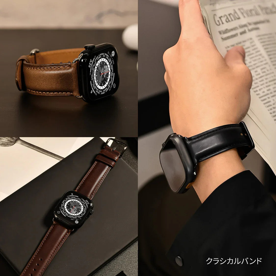 本革 高級レザー  アップルウォッチバンド 男性 60代 50代 30代 40代 プレゼント ギフト | OBLAVVA オブラヴァ