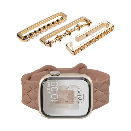 大人可愛い キルティング 柄 アップルウォッチ  シリコンバンド AppleWatch Band | マトラッセ