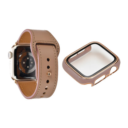 【全24色】 本革 レザー アップルウォッチ バンド Apple Watch ベルト 金属アレルギー対応 シンプル | スマートレザーバンド