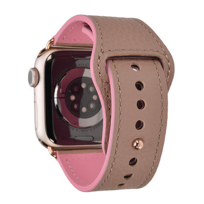 【シリーズ11・SE3対応】 本革 レザー アップルウォッチ バンド Apple Watch ベルト 金属アレルギー対応 シンプル | スマートレザーバンド