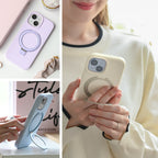 iPhone 18Pro 18ProMAX 17 17 Air 17 Pro 17 Pro Max  対応 縦置き 横置き MagSafe リング付き iPhone ケース パステル 淡色 かわいい  12 13 14 15 16 ＠スムースシリコンマグセーフ