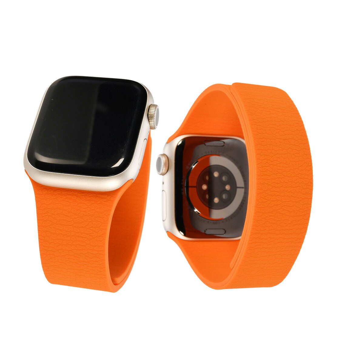 【シリーズ11・SE3対応】マグネットで簡単着脱 Apple Watch（アップルウォッチ）バンド シリコン 金属アレルギー対応 | スムーシー