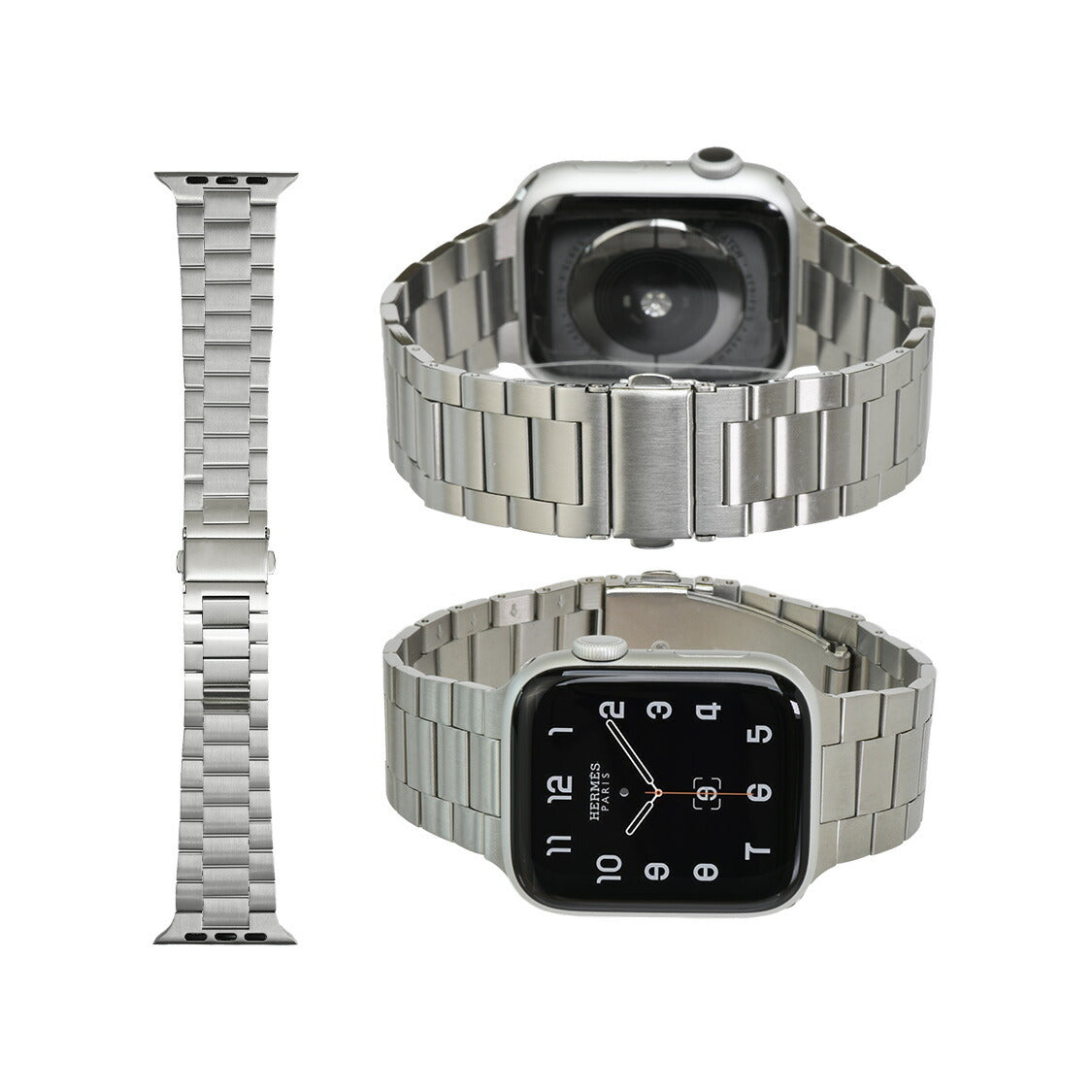【シリーズ11・SE3対応】AppleWatch （ アップルウォッチ ） ステンレス バンド 高品質 メンズ おすすめ ベルト | ステンレススリム