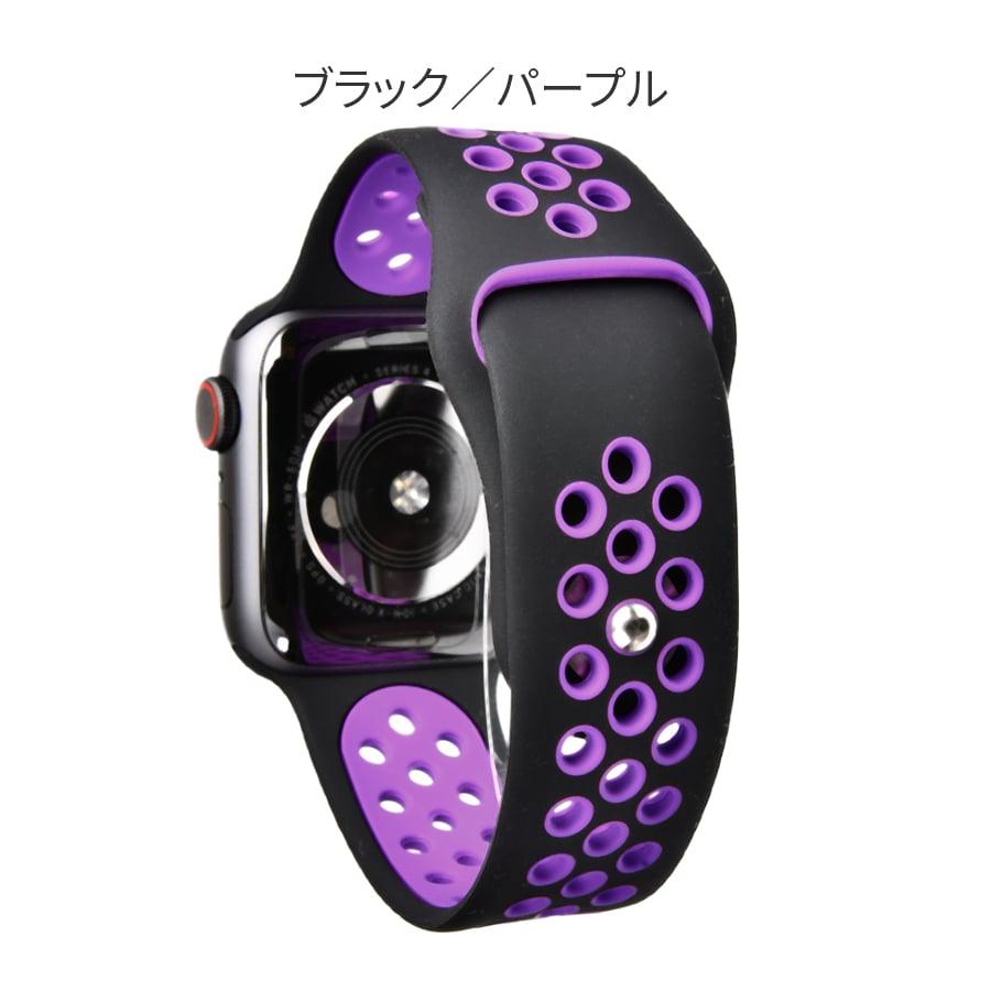 アップルウォッチ バンド スポーツ シリコン さらさら 蒸れない 防水  | Spoorts Plus