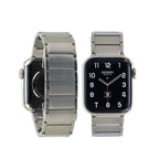 Apple Watch バンド シルバー ステンレス  マグネット 銀色 シンプル おしゃれ