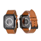 レザー 本革 メンズ Apple Watch バンド 男性 アップルウォッチ ビジネス 人気 ベルト 【シリーズ11・SE3対応】 | スタイリッシュレザーバンド