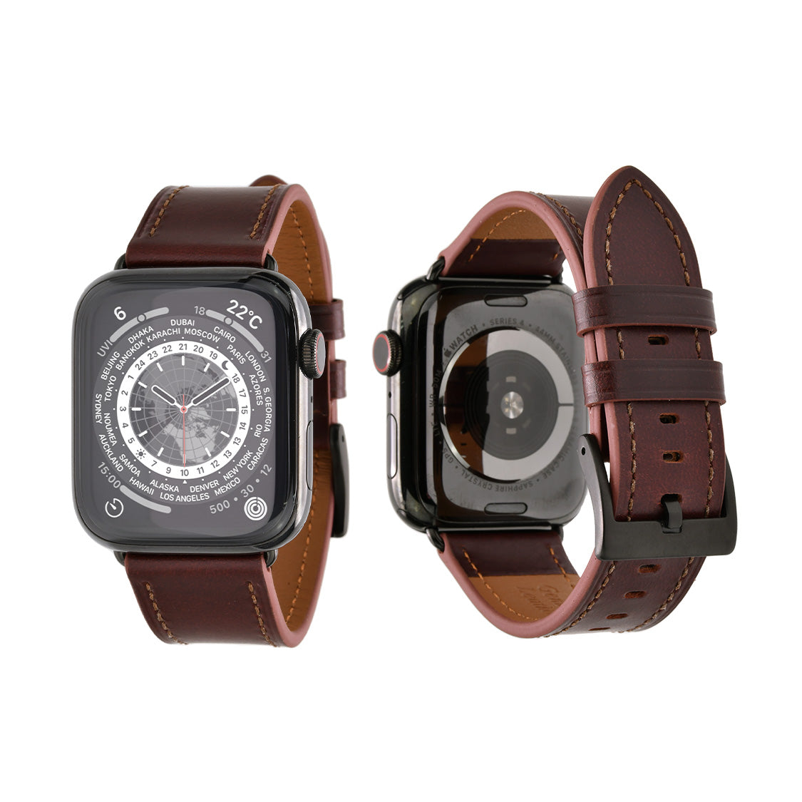 【シリーズ11・SE3対応】レザー 本革 メンズ Apple Watch バンド 男性 アップルウォッチ ビジネス 人気 ベルト | スタイリッシュレザーバンド