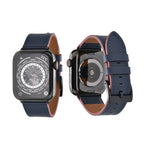 レザー 本革 メンズ Apple Watch バンド 男性 アップルウォッチ ビジネス 人気 ベルト 【シリーズ11・SE3対応】 | スタイリッシュレザーバンド
