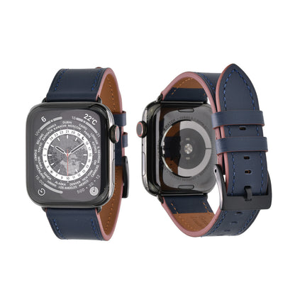 【シリーズ11・SE3対応】レザー 本革 メンズ Apple Watch バンド 男性 アップルウォッチ ビジネス 人気 ベルト | スタイリッシュレザーバンド