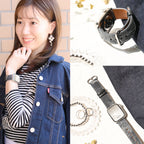 アップルウォッチバンド デニム レザー ベルト アメカジや古着のファッションが好きな人にもおすすめな Apple Watch ベルト かわいい