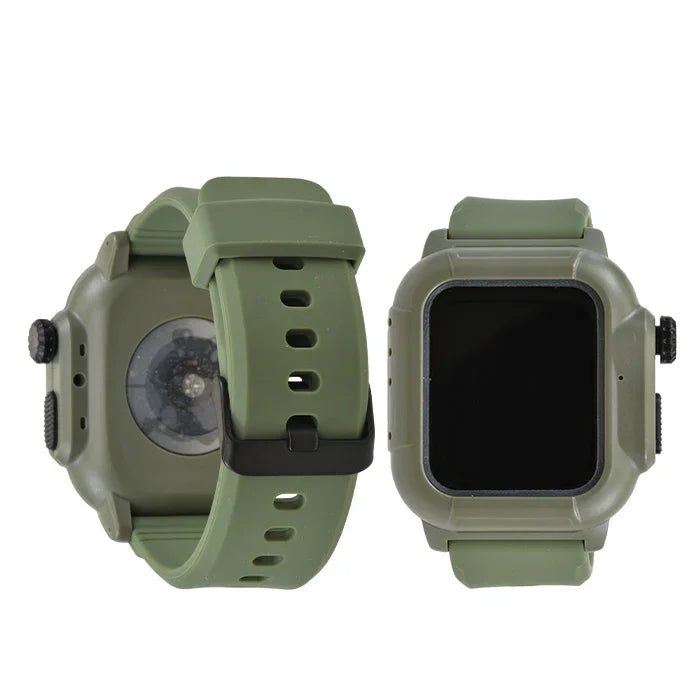 AppleWatch （ アップルウォッチ ） バンド スポーツ アウトドア おすすめ　シリコン 一体型 ベルト 40mm 44mm  【シリーズ11・SE3・Ultra3対応】|タフネス スポーツ