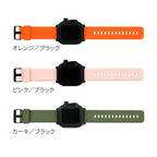 applewatchバンド44mm 40mm アップルウォッチバンド スポーツ シリコン シリコンバンド おしゃれ レディース メンズ 軽量 送料無料 シリーズ Series SE 6 5 4 1男女兼用 おしゃれ タフネス りんご堂 カラバリ2