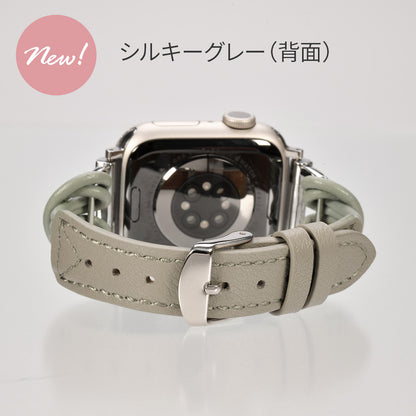 華奢 見え 大人 かわいい 本革 AppleWatch （ アップルウォッチ ） レザー バンド 38 40 41 42 44 45 46 49 mm |フィーネシングル