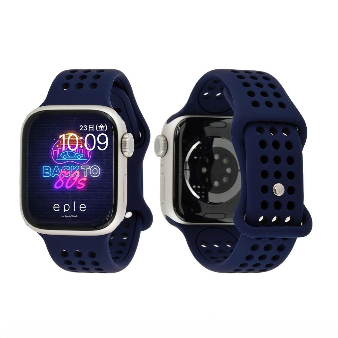 エイル | スポーツAppleWatch  シリコンバンド 防水 通気性がいい グレー くすみ