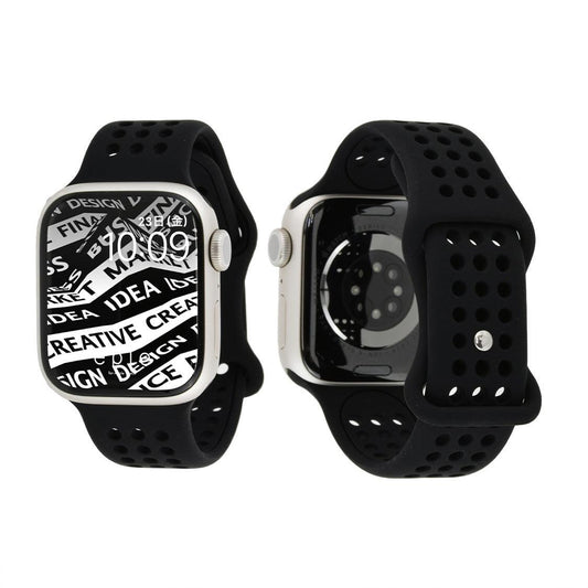 エイル | スポーツAppleWatch  シリコンバンド 防水 通気性がいい グレー くすみ