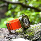 アウトドア におすすめ ナイロン Apple Watch ultra メンズ スポーツ バンド 柔軟 軽い アップルウォッチ バンド  ベルト 10 9 8 9 SE2 7 6 SE 5 4 3 49mm 46mm 45mm 44mm 42m 41mm |トレッキングループ オレンジ