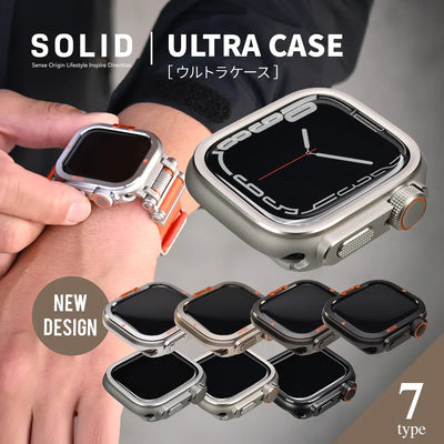 Apple Watch カバー ケース メンズ 男性 かっこいい 頑丈 メタル 46mm 49mm  【シリーズ11・SE3・Ultra3対応】 | ウルトラケース