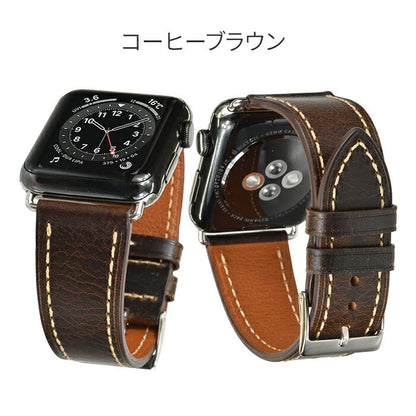 ヴィンテージレザーバンド  | AppleWatch（アップルウォッチ）ホーウィン社製クロムエクセル レザーバンド