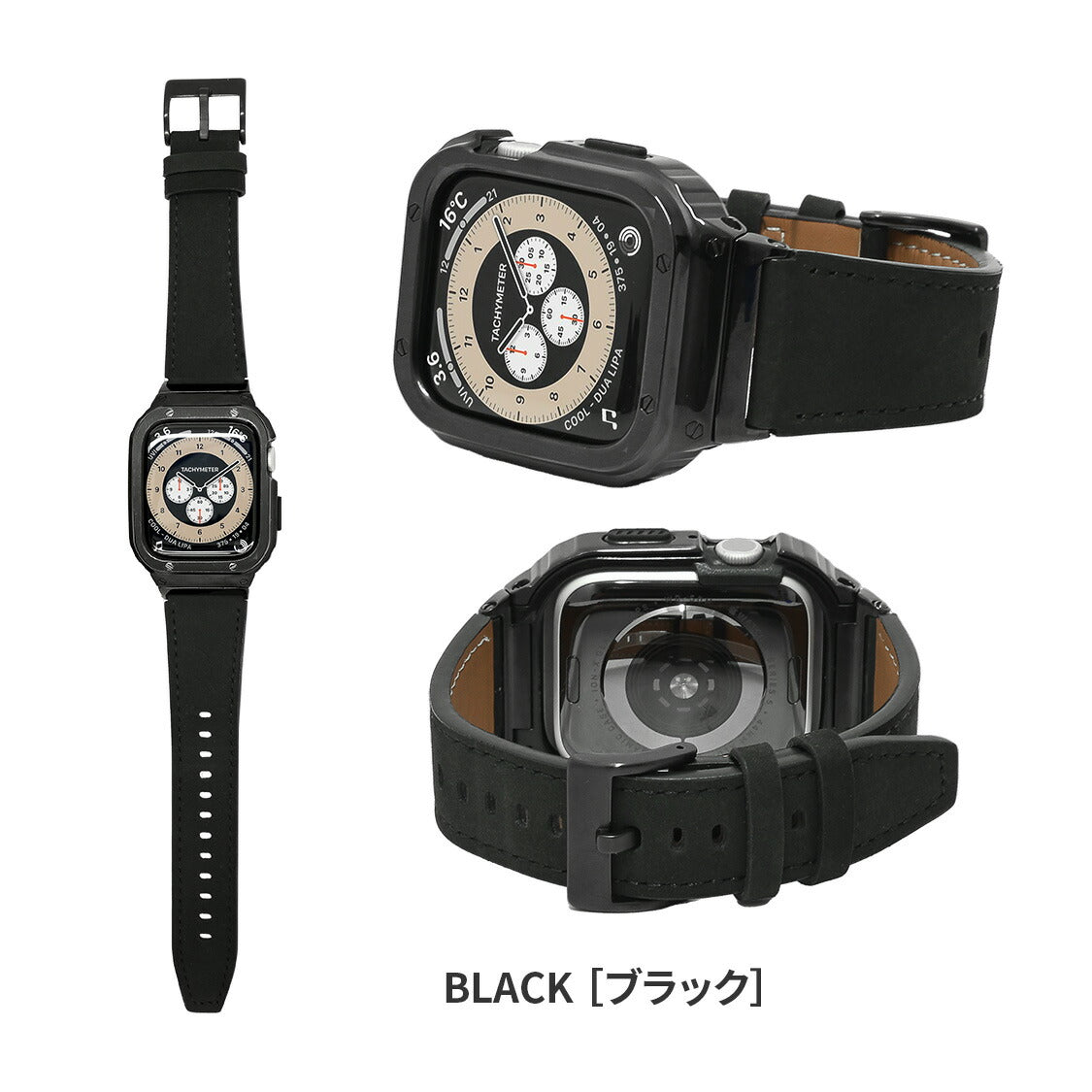 ヌバック レザー 高級 一体型 Apple Watch バンド なめらか 本革 男性 メンズ おしゃれ  40 41 44 45 49mm 【Ultra3対応】 | SOLIDヨロイヴィンテージ