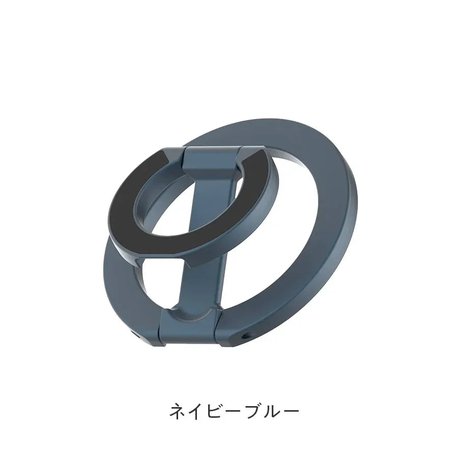 スマホ リング スタンド MagSafe対応 両面磁石 マグセーフ 360° 薄型