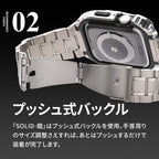 ゴツめでかっこいいapplewatch バンドメンズ AppleWatchバンドとケースと背面ケースの3in1一体型デザイン45mm/44mm/49mmapplewatch一体型バンドAppleWatchSeries9/SE/8/7/6/5/4/ULTRA2/ULTRA 対応メンズかっこいいおしゃれなアップルウォッチバンドカバー付きapplewatchアクセサリー(45mm/44mm/49mm)
