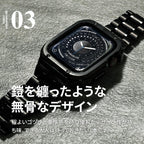 ゴツめでかっこいいapplewatch バンドメンズ AppleWatchバンドとケースと背面ケースの3in1一体型デザイン45mm/44mm/49mmapplewatch一体型バンドAppleWatchSeries9/SE/8/7/6/5/4/ULTRA2/ULTRA 対応メンズかっこいいおしゃれなアップルウォッチバンドカバー付きapplewatchアクセサリー(45mm/44mm/49mm)
