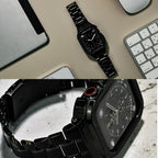 ゴツめでかっこいいapplewatch バンドメンズ AppleWatchバンドとケースと背面ケースの3in1一体型デザイン45mm/44mm/49mmapplewatch一体型バンドAppleWatchSeries9/SE/8/7/6/5/4/ULTRA2/ULTRA 対応メンズかっこいいおしゃれなアップルウォッチバンドカバー付きapplewatchアクセサリー(45mm/44mm/49mm)