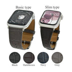 アップルウォッチ バンド デザー 本革 AppleWatch ベルト ｜BAMABI マットエンボス クロコ