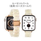 【綺麗で可愛い】AppleWatch バンド レディース 樹脂 ｜キャンディオーバル