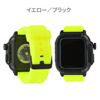 applewatchバンド44mm 40mm アップルウォッチバンド スポーツ シリコン シリコンバンド おしゃれ レディース メンズ 軽量 送料無料 シリーズ Series SE 6 5 4 1男女兼用 おしゃれ タフネス りんご堂 イエロー 蛍光色